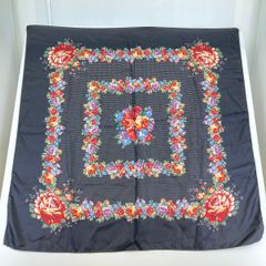 美品 BANANA REPUBLIC バナナリパブリック スカーフ シルク100% 花柄