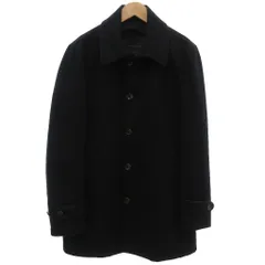 メンズメルローズ MEN'S MELROSE ステンカラーコート 4 ミドル丈 サイドアジャスター センターベント 総裏地 紺 ネイビー /KB ■GY12のサムネイル