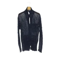 イッセイミヤケメン ISSEY MIYAKE MEN しぼりプリーツジャケット メッシュ アウター シングル ストレッチ 3 紺 ネイビー ME91JD118 /BB ■GY01のサムネイル