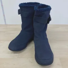 Reebok/リーボック ブーツ M49072 ネイビー 23.5cm ボア リボン スエード調 レディース シューズ/靴[OR02952]のサムネイル