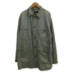 ダブルアールエル RRL 90s カバーオール デニムジャケット 上着 S 青 ブルー ヘリンボーン柄 長袖 襟付き /PP ■GY50のサムネイル