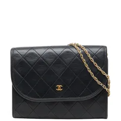 シャネル ココマーク マトラッセ ミニ チェーン ショルダーバッグ ブラック ゴールド ラムスキン メッキ レディース CHANEL【1-0279048】のサムネイル