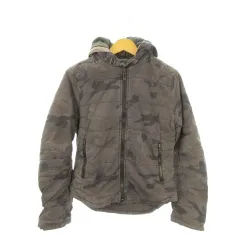 ジースターロウ G-Star RAW LAKE HOODED JKT WMN ボンバージャケット ミリタリー S グレー 迷彩柄 フード付き 長袖 ジップアップ /MN30 ■GY99のサムネイル