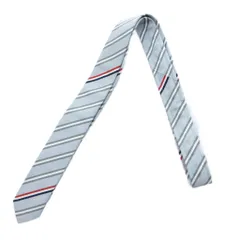 トムブラウン THOM BROWNE ネクタイ ストライプ トリコロール シルク 水色 /HWのサムネイル