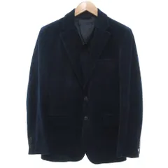 ランズエンド LANDS' END 美品 テーラードジャケット シングル コーデュロイ Y4 2B ノッチドラペル 背抜き 紺 ネイビー /KB ■GY12のサムネイル