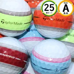 Aランク厳選 テーラーメイド TOUR RESPONSE 25球 傷ほぼなし・高品質 ロストボール 送料無料 ストライプのサムネイル