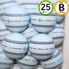 上級者向け テーラーメイド TP5X STRIPE 25球 Bランク スピン性能 ロストボール 送料無料 25個 ホワイトのサムネイル