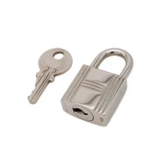 HERMES エルメス カデナ パドロック 南京錠 No.102 鍵 カギ キー付き メタル シルバーのサムネイル