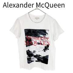 アレキサンダー・マックイーン Alexander McQueen Tシャツ 赤ロゴ ホワイト  商品説明のサムネイル