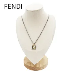 FENDI フェンディ FFロゴ ネックレス シルバー×ゴールド 目黒蓮着用モデルのサムネイル