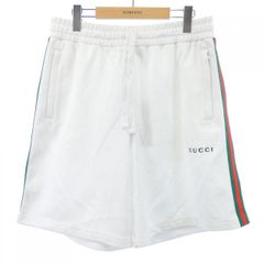 美品】GUCCI ノースフェイス ショートパンツ ハーフ白ロゴシェリー