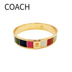 COACH コーチ バングル ゴールド マルチカラー レディース 