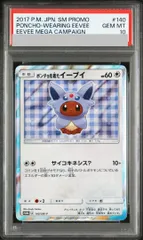 【PSA10】ポンチョを着たイーブイ PROMO 140/SM-P 1枚のサムネイル