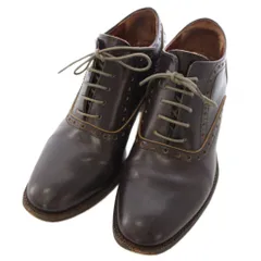 ジュンヤワタナベ JUNYA WATANABE コムデギャルソン ショートブーツ ブーティー ウイングチップ レザー 8 茶 ブラウン /TKのサムネイル