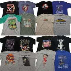 古着卸 まとめ売り キャラクター Tシャツ 16枚セット ( メンズ L