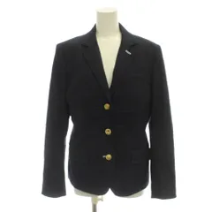 トミーヒルフィガー TOMMY HILFIGER ジャケット L 黒 無地 長袖 シングルブレスト /JP23のサムネイル
