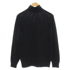 ジョンスメドレー JOHN SMEDLEY タートルネック ニット セーター 長袖 ウール M 黒 ブラック /☆G9のサムネイル