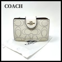 コーチ COACH 二つ折り財布☆IMCHK オールオーバー スタッズ 財布