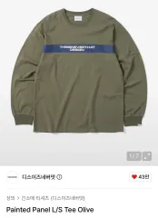 ディスイズネバーザット ペインテッド パネル 長袖 Tシャツ オリーブのサムネイル