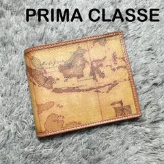 PRIMA CLASSE プリマクラッセ 二つ折り財布 地図柄 レザー PVCのサムネイル