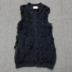 3.1 Phillip Lim リボン編み込み ニットカーディガン ネイビー - メルカリ