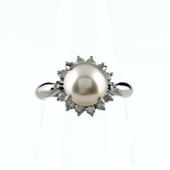R-144 エメラルド ダイヤ pt900プラチナリング18号 美品 - メルカリ