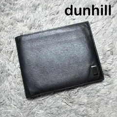 DUNHILL ダンヒル 二つ折り財布 札入れ レザー ブラックのサムネイル