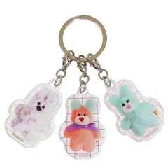 mojojojo 3連アクリルキーホルダー RABBITSのサムネイル