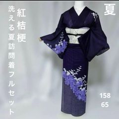 夏着物 訪問着 フルセット 東レ 絽 洗える着物 夏帯 夏帯締め 夏帯揚げ
