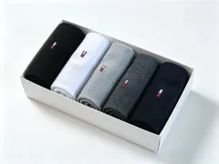 (新品)Tommy Hilfiger トミーヒルフィガー 靴下 5種セット ユニセックス ロークルーのサムネイル