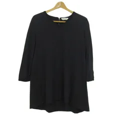 マリナリナルディ チュニック シャツ トップス 長袖 イタリア製 レディース XSサイズ ブラック MARINA RINALDI 【中古】のサムネイル