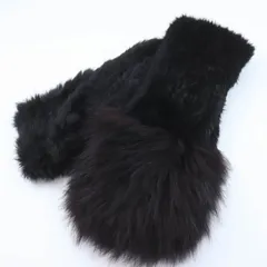 ソニアリキエル 袖付きマフラー ラビットボレロ ファー ブランド レディース ブラック Sonia Rykiel 【中古】のサムネイル