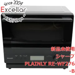[bn:1] SHARP　過熱水蒸気オーブンレンジ PLAINLY　RE-WF276-B　ブラックのサムネイル