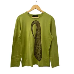 ETRO(エトロ) 長袖Tシャツ サイズL メンズ美品  - ライトグリーン×ブラウン ペイズリー柄のサムネイル
