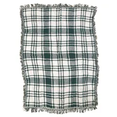 vintageラグ ブランケット マルチカバー タペストリー タータンチェック 格子 Rug Blanket Plaid 3710のサムネイル
