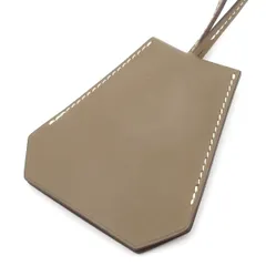 HERMES(エルメス) ネックレス美品 クロシェット エトゥープ ロングネックレス/シルバー金具/キーリング2つのサムネイル
