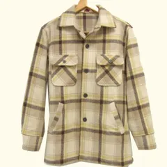 70s-80s ☆McGREGOR マックレガー ヴィンテージ CPO ウール シャツジャケット サイズM 日本製 チェック ブルゾン メンズのサムネイル