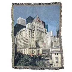 vintageラグ ブランケット マルチカバー タペストリー カナダ フェアモントロイヤルヨークホテル 建物 Rug Blanket Hotel 3730のサムネイル