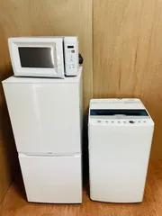 【福岡市近郊限定】2023年製 Haier 冷蔵庫 洗濯機 電子レンジ 3点セット 一人暮らし 家電セットのサムネイル