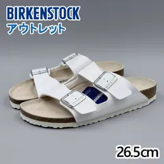 BIRKENSTOCK アリゾナ ホワイト JP26.5cm サンダル 51733 ビルケンシュトック ARIZONA ナローフィット 細幅 2本ベルト送料無料 新品訳あり (br295)のサムネイル