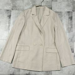 美品 19AW セオリー 飯豊まりえ着用 ピュアリネン ダブルジャケット 00 