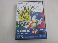  中古品 ゲーム セガ メガドライブ ソフト ソニック・ザ・ヘッジホッグ 箱説付きのサムネイル