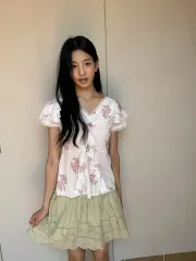 インアンド羊IN羊下 ウール フリル トップス Frill top roseのサムネイル