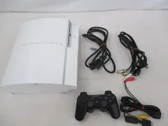  訳あり ゲーム プレイステーション3 PS3本体 CECHL00 セラミックホワイト 周辺機器付きのサムネイル