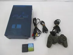 中古品 ゲーム プレイステーション2 PS2 本体 SCPH-37000 オーシャンブルー 動作品 本体のみ 周辺機器付きのサムネイル