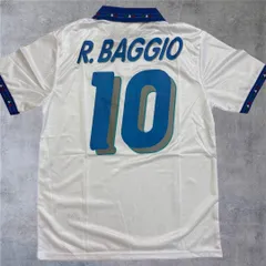 イタリア代表 バッジョ 10 ユニフォーム サッカー L XL リプリント レプリカ ワールドカップ UEFA 復刻 ヴィンテージ レトロ メンズ コレクション 観戦 応援 名作 セリエA イタリア サッカー ホーム
