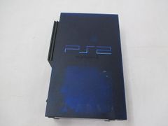 Used PlayStation 2 (PS2) console, model SCPH-50000, Midnight Blue.