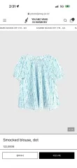 インヤンヤンイン下ウール Smocked blouse dotのサムネイル