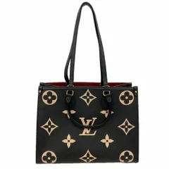 ルイ・ヴィトン(Louis Vuitton) ルイ・ヴィトン トートバッグ モノグラム・アンプラント バイカラー オンザゴーMM M45495 ブラック ベージュレディースのサムネイル