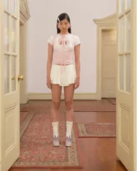 ペルト ニット ツーウェイ ベスト pehrt ピンク vest Tシャツのサムネイル